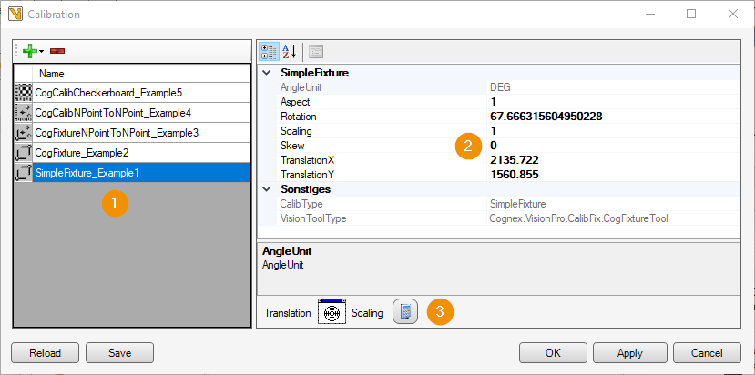 Calibration key