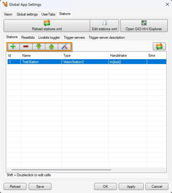 Tabs des Stationseditor